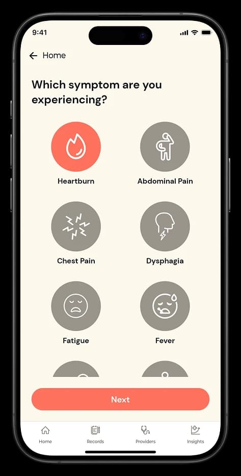 Patient testimonial phone screen